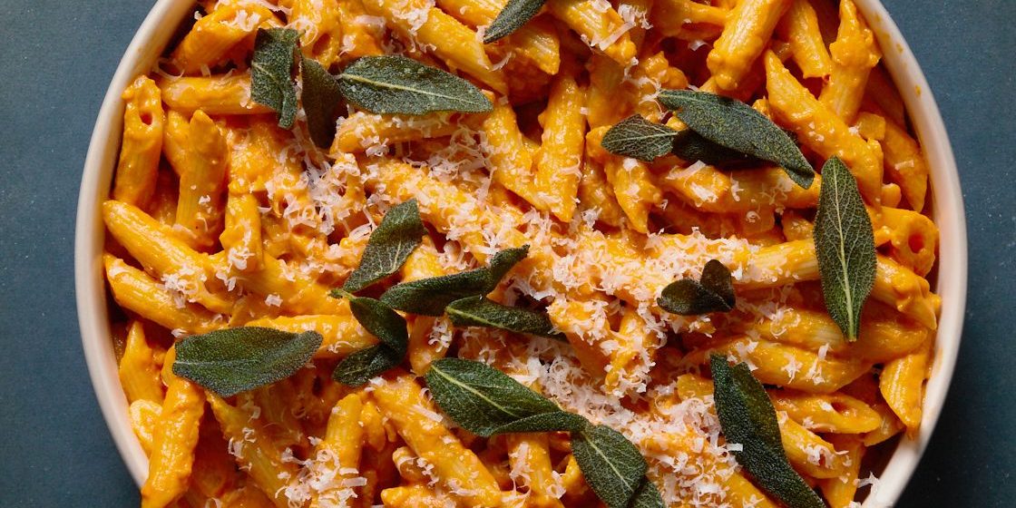 Creamy Pumpkin Vodka Sauce & Penne